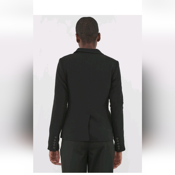 Banana Republic Black Double-Breasted Blazer Womens Size 8 EUC - Picture 3 of 14